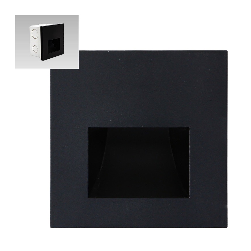 Emithor 70419 - LED Traplicht SUNNY LED/1W/230V 4000K zwart