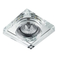 Emithor 71105 - LED inbouwlamp ELEGANT DOUBLE LIGHT 1xGU10/50W + LED/3W STRIPE