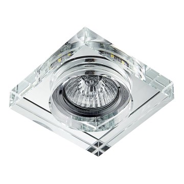 Emithor 71105 - LED inbouwlamp ELEGANT DOUBLE LIGHT 1xGU10/50W + LED/3W STRIPE