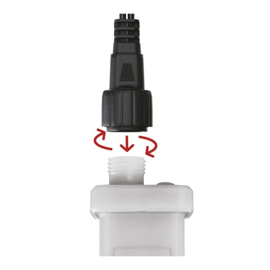 Stroomvoorziening voor connection of Kerstmis lichten 230V IP44 + afstandsbediening