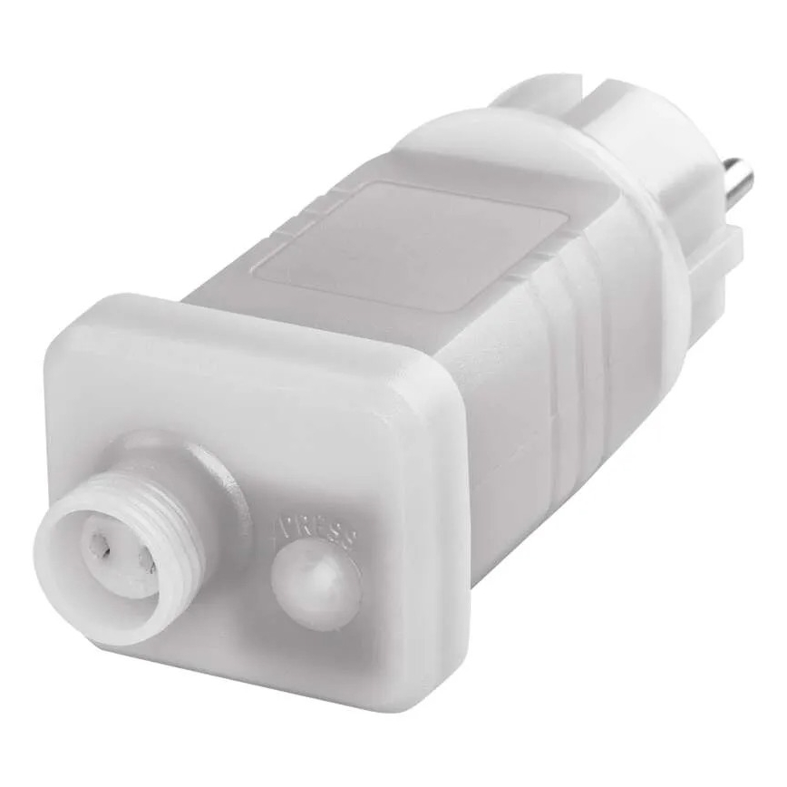 Stroomvoorziening voor connection of Kerstmis lichten 230V IP44 + afstandsbediening