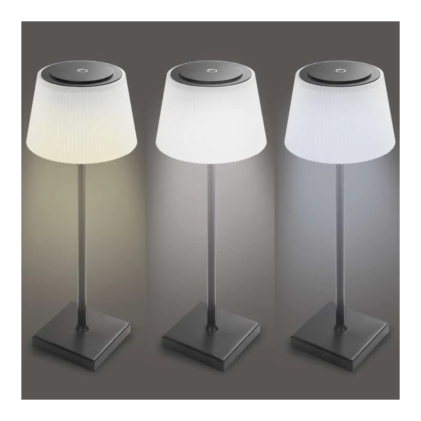 LED Dimbaar rechargeable lamp KATIE LED/4W/10V 1800mAh IP44 CRI 90 zwart
