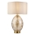 Endon 101150 - Dimbare tafellamp ERIN 1xE27/10W/230V wit/messing/rookbeige