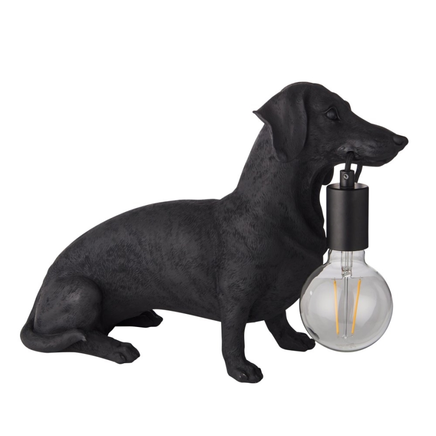 Endon 101188 - Tafellamp DACHSHUND 1xE27/10W/230V zwart