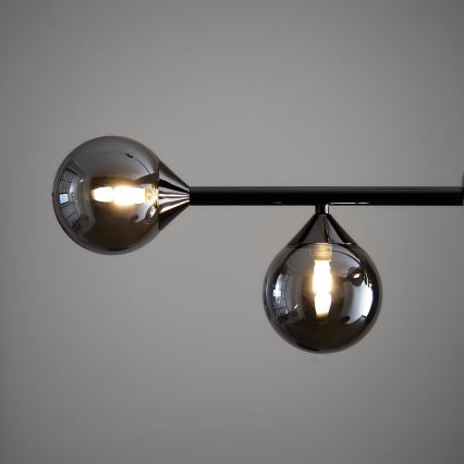 Endon 101348 - Hanglamp met stang OTIS 5xG9/3W/230V zwart-chroom/rookzwart
