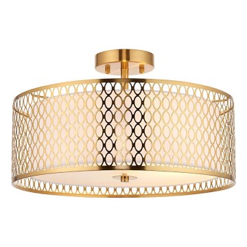 Endon 101568 - Bevestigde hanglamp CORDERO 3xE27/10W/230V goud