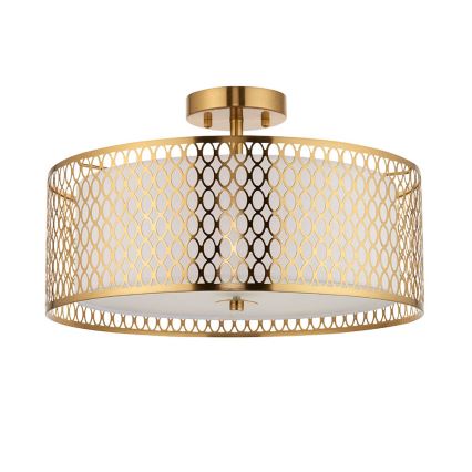 Endon 101568 - Bevestigde hanglamp CORDERO 3xE27/10W/230V goud