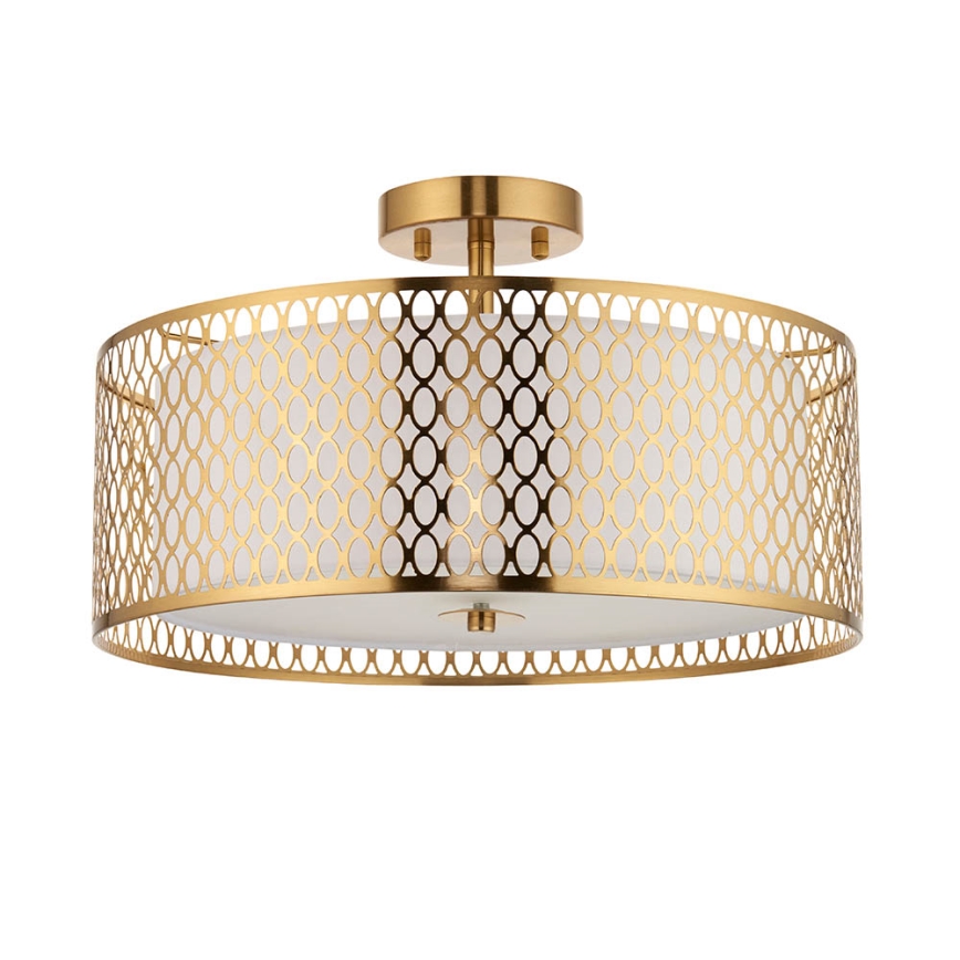 Endon 101568 - Bevestigde hanglamp CORDERO 3xE27/10W/230V goud