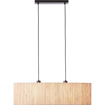 Endon 101692 - Hanglamp aan een koord LONGSHORE 2xE27/10W/230V beige