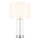 Endon 102674 - Dimbare tafellamp LESSINA 1xE27/10W/230V hoogglans chroom/wit
