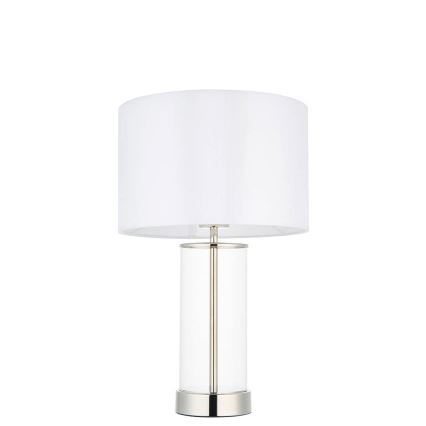 Endon 102674 - Dimbare tafellamp LESSINA 1xE27/10W/230V hoogglans chroom/wit