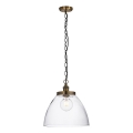 Endon 102926 - Hanglamp aan een ketting HANSEN 1xE27/10W/230V messing