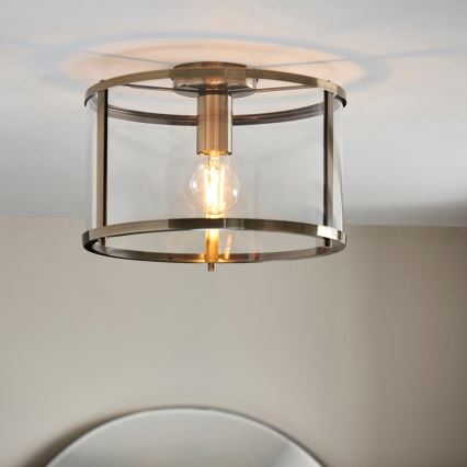 Endon 103112 - Plafondlamp HOPTON 1xE27/10W/230V mat chroom