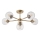 Endon 103171 - Hanglamp met vaste pendel ALLEGRA 6xE14/7W/230V messing/doorzichtig