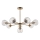 Endon 103172 - Hanglamp met vaste pendel ALLEGRA 8xE14/7W/230V messing/doorzichtig