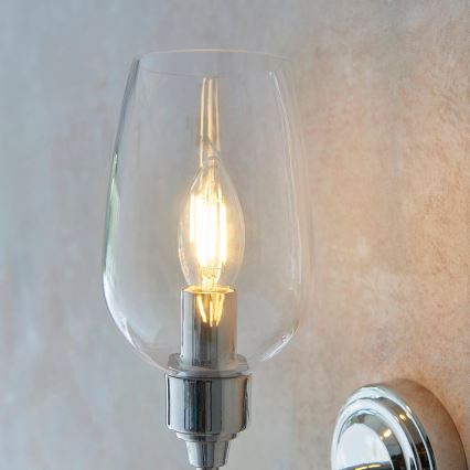 Endon 103316 - Wandlamp STOURTON 1xE14/6W/230V glanzend chroom