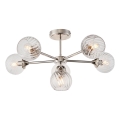 Endon 104050 - Hanglamp met vaste pendel ALLEGRA 6xE14/7W/230V glanzend chroom/doorzichtig