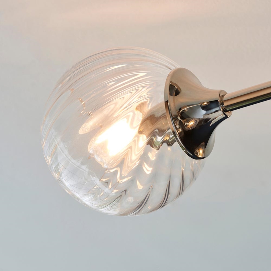 Endon 104050 - Hanglamp met vaste pendel ALLEGRA 6xE14/7W/230V glanzend chroom/doorzichtig
