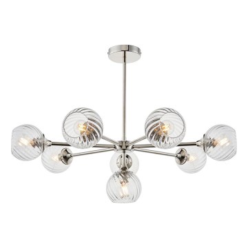 Endon 104051 - Kroonluchter met stang ALLEGRA 8xE14/7W/230V glanzend chroom