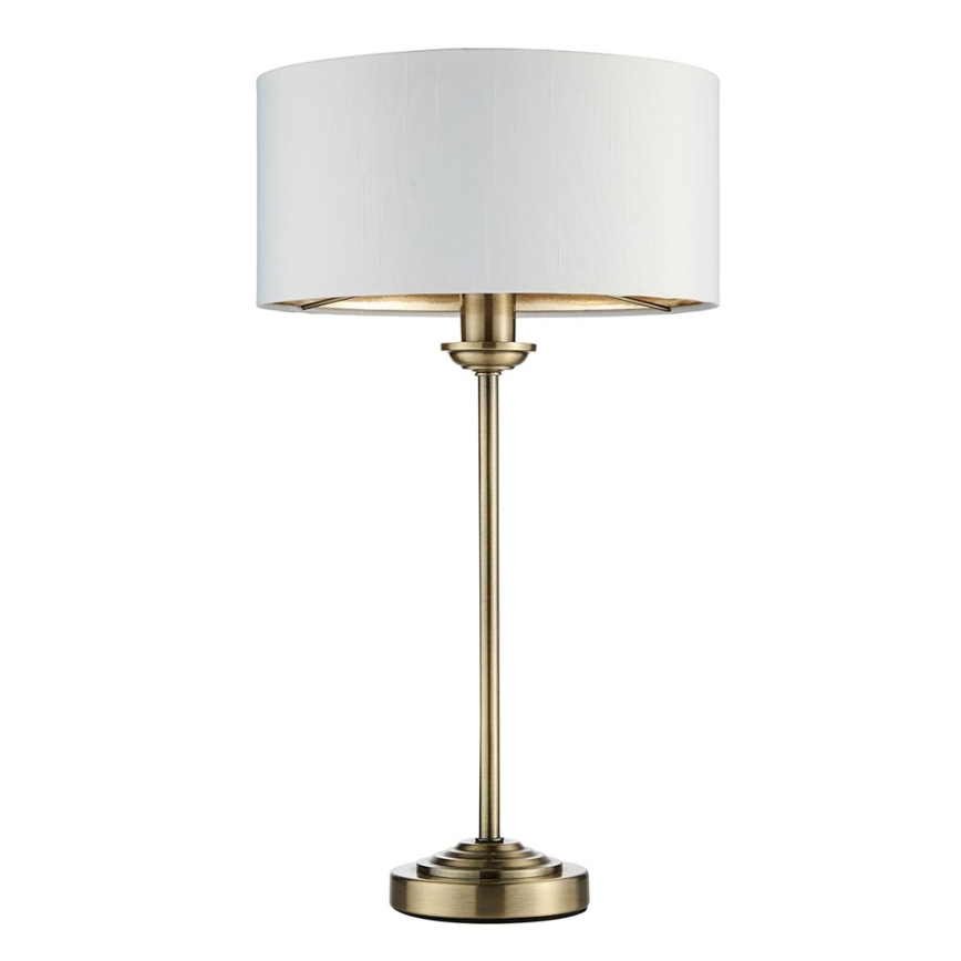 Endon 104054 - Tafellamp HIGHCLERE 1xE14/7W/230V wit/messing diameter 25 cm