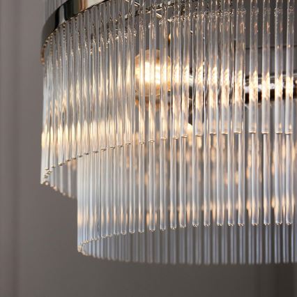 Endon 104113 - Kroonluchter aan ketting MARIETTA 3xE14/7W/230V glanzend chroom