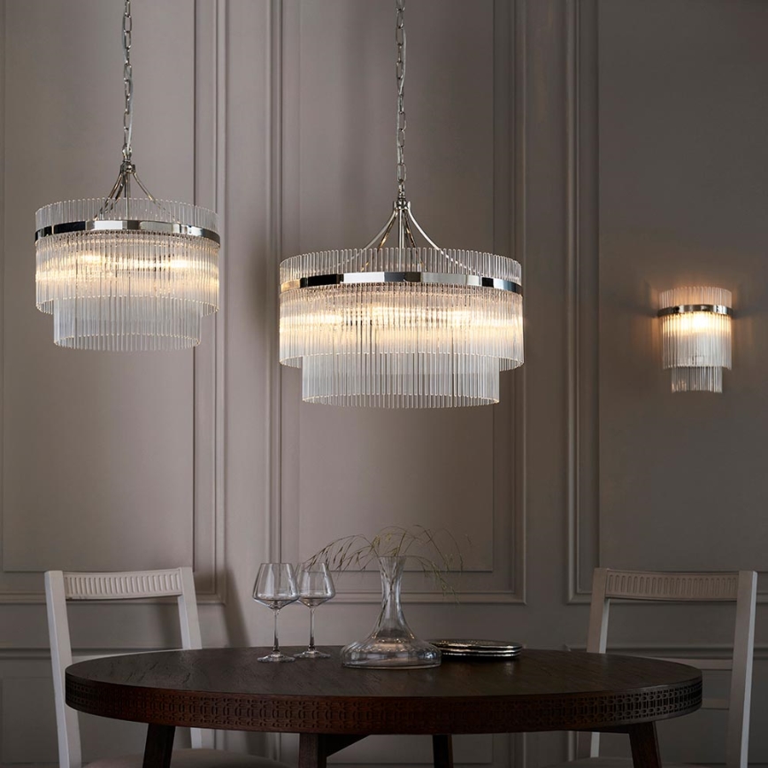 Endon 104114 - Wandlamp MARIETTA 1xE14/6W/230V glanzend chroom/doorzichtig