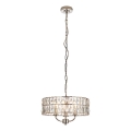 Endon 104466 - Hanglamp aan een ketting CLIFTON 3xE14/6W/230V glanzend chroom/doorzichtig diameter 38,5 cm