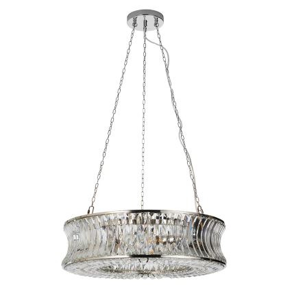 Endon 104528 - Kroonluchter aan ketting 6xE14/6W/230V glanzend chroom