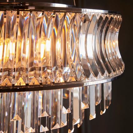 Endon 104530 - Kroonluchter met ketting 9xE14/6W/230V glanzend chroom