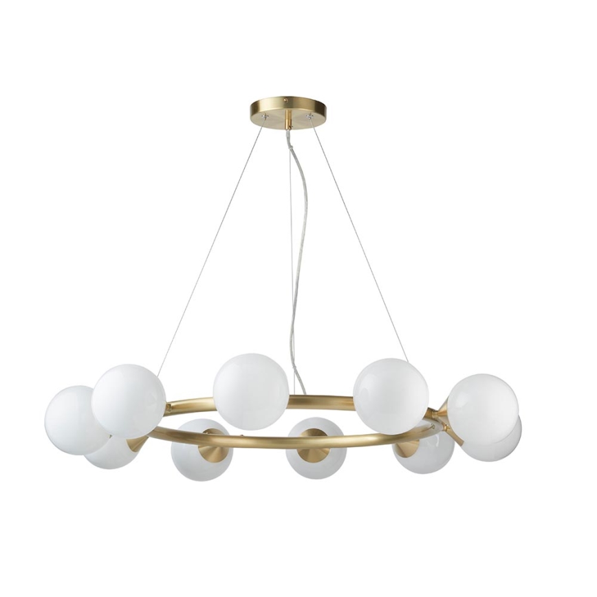 Endon 106008 - Hanglamp OTIS met kabel 10xG9/3W/230V goudkleurig