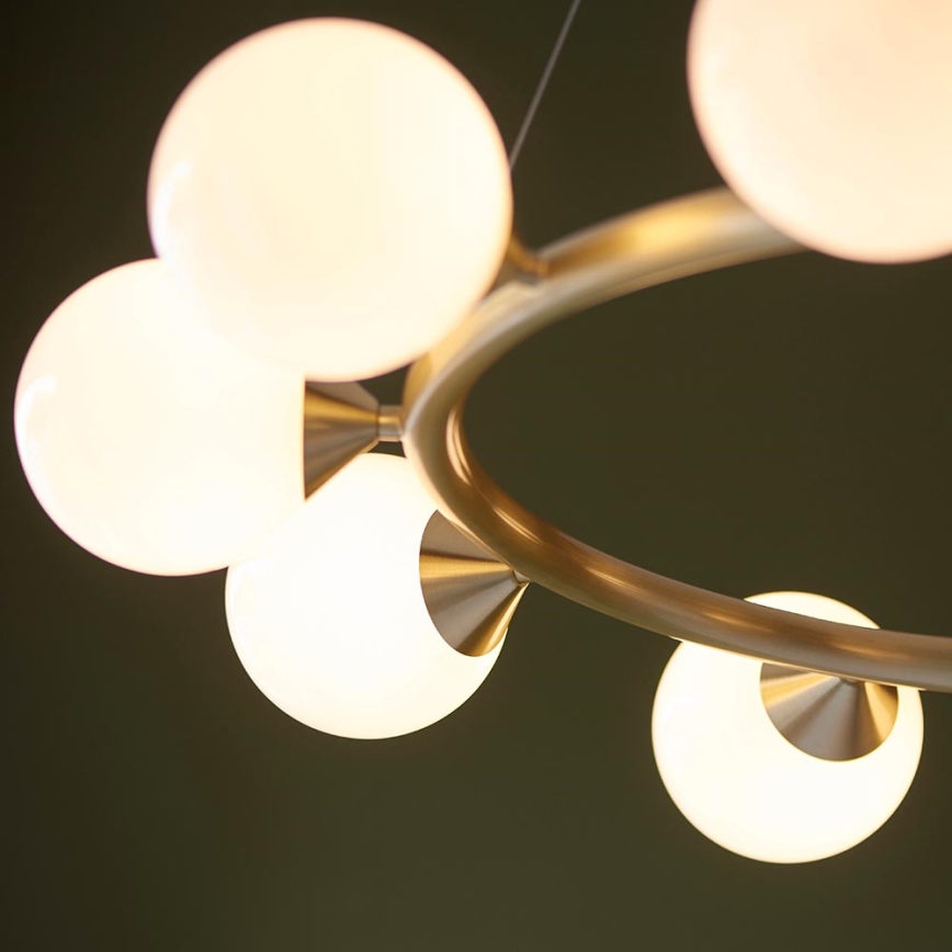 Endon 106008 - Hanglamp OTIS met kabel 10xG9/3W/230V goudkleurig