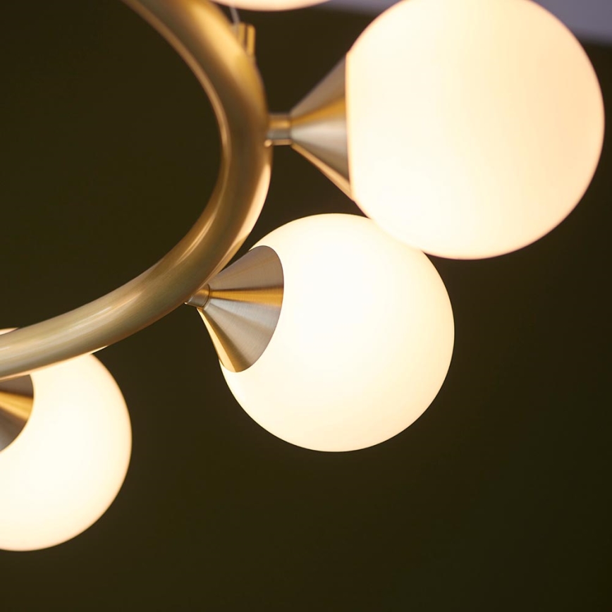 Endon 106008 - Hanglamp OTIS met kabel 10xG9/3W/230V goudkleurig