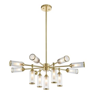 Endon 106256 - Hanglamp met vaste pendel TOUR 13xG9/3W/230V messing