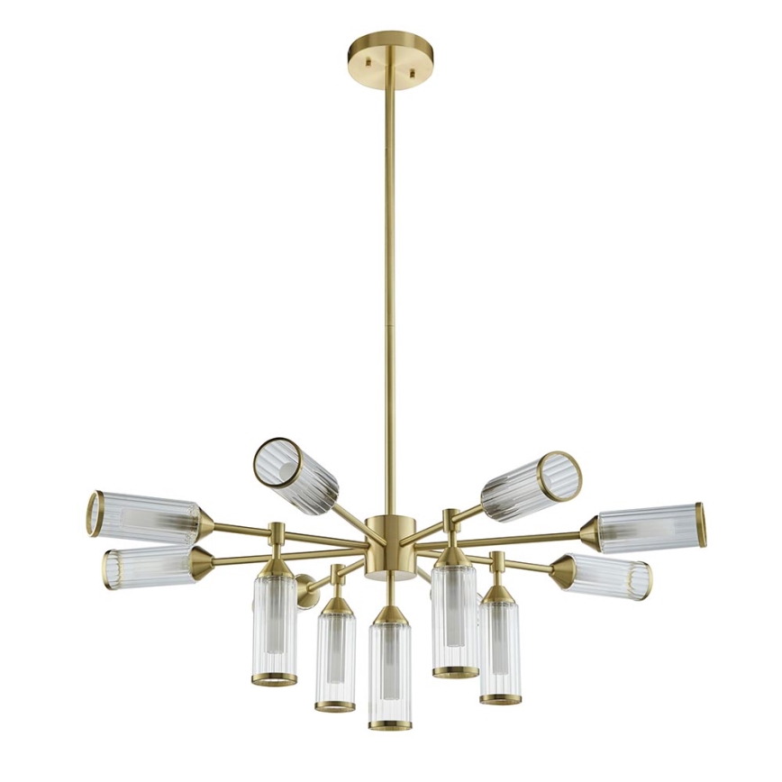 Endon 106256 - Hanglamp met vaste pendel TOUR 13xG9/3W/230V messing