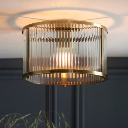 Endon 106265 - Plafondlamp RIDGETON 1xE27/10W/230V messing