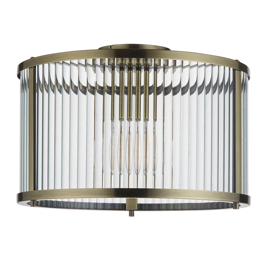 Endon 106265 - Plafondlamp RIDGETON 1xE27/10W/230V messing