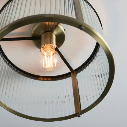 Endon 106265 - Plafondlamp RIDGETON 1xE27/10W/230V messing