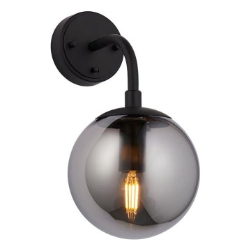 Endon 106664 - Wandlamp ONTARIO 1xE14/7W/230V zwart/gerookt