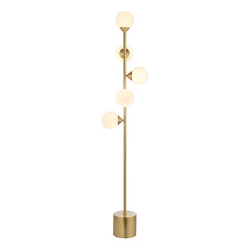 Endon 106756 - Vloerlamp OTIS 5xG9/3W/230V goudkleurig