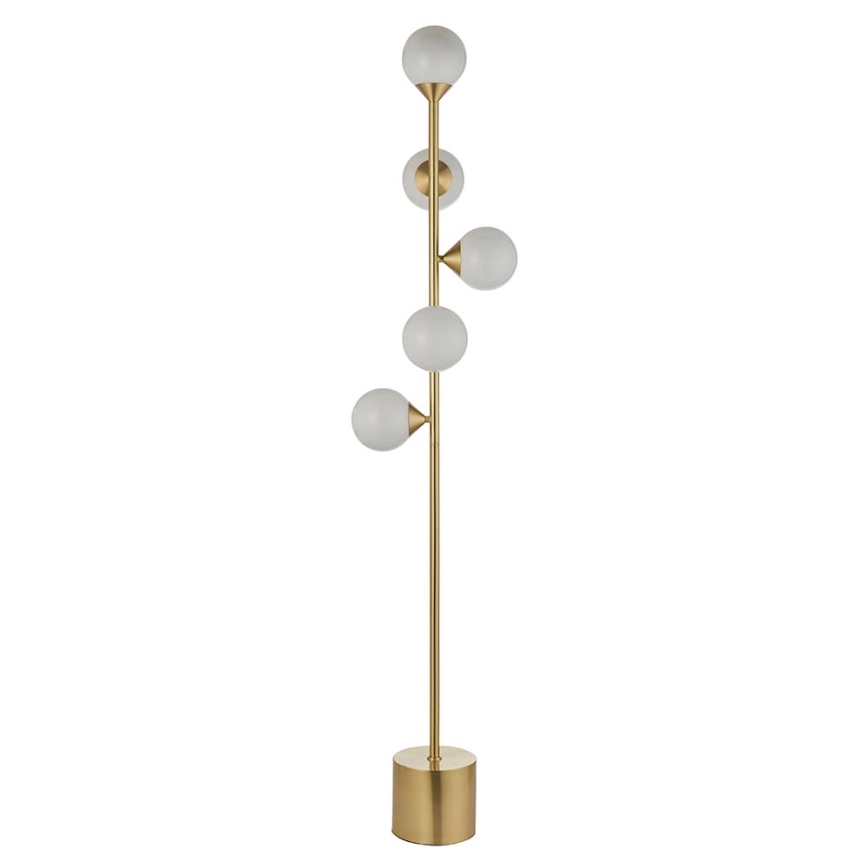 Endon 106756 - Vloerlamp OTIS 5xG9/3W/230V goudkleurig