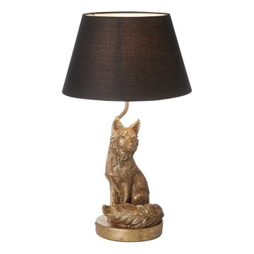 Endon 106796 - Tafellamp FOX 1xE14/6W/230V zwart/messing