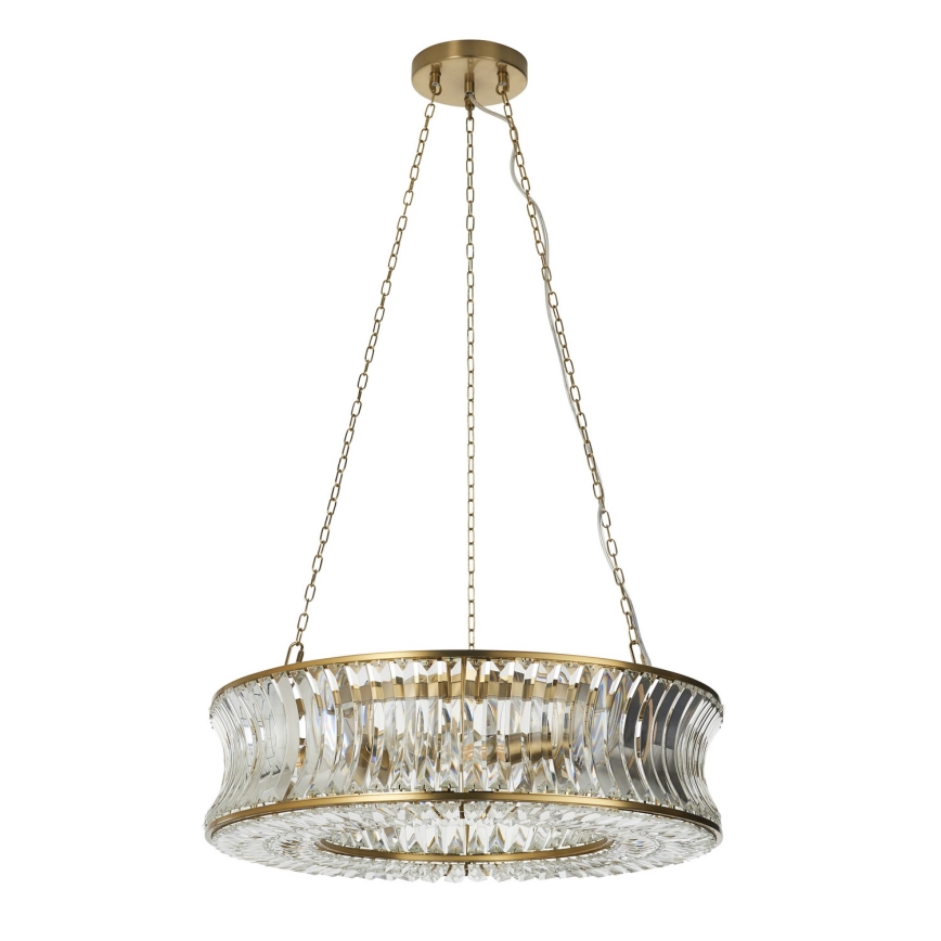 Endon 106811 - Gouden kroonluchter aan ketting 6xE14/6W/230V
