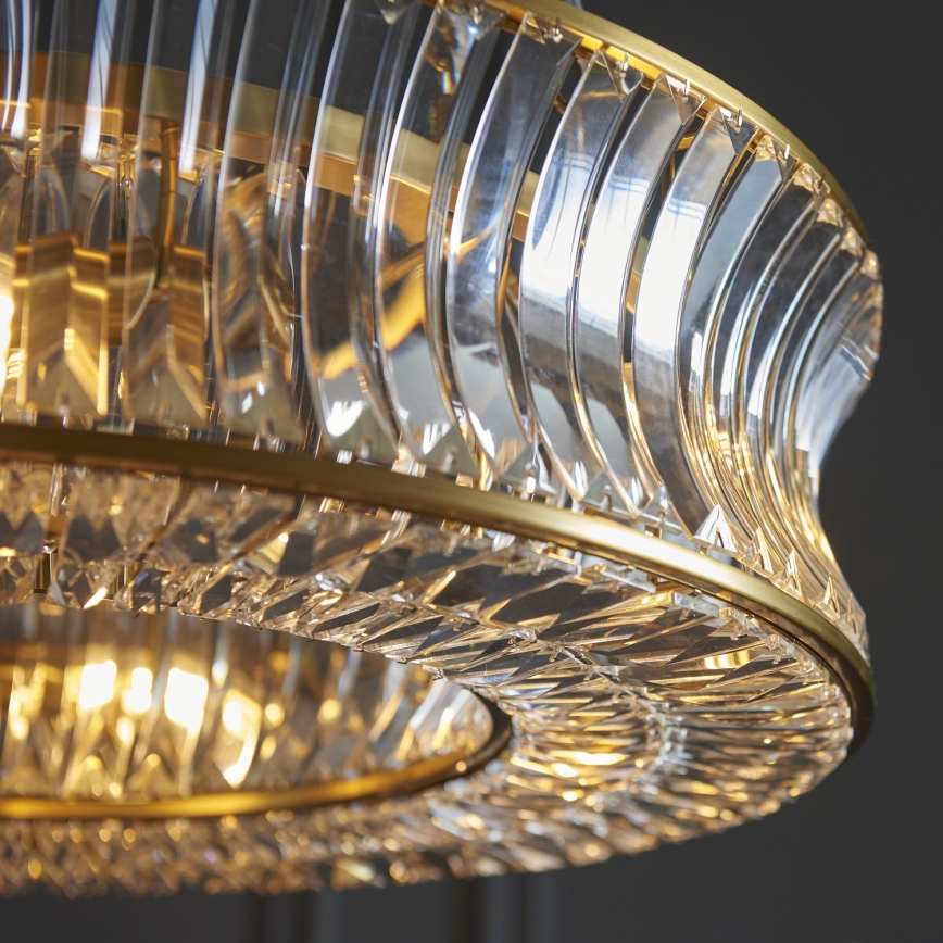 Endon 106811 - Gouden kroonluchter aan ketting 6xE14/6W/230V