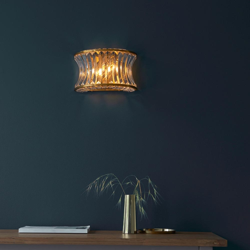 Endon 106812 - Wandlamp 2xE14/7W/230V goudkleurig