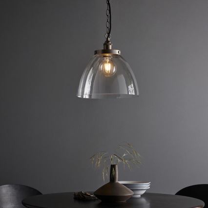 Endon 106896 - Kroonluchter met ketting HANSEN 1xE27/10W/230V mat chroom