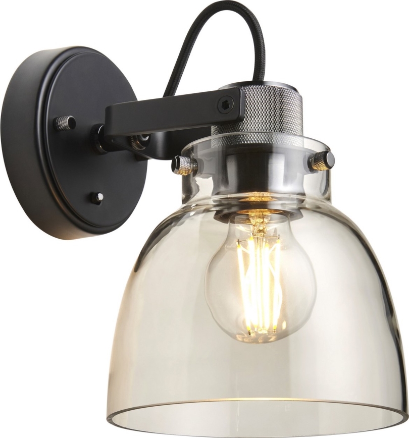 Endon 107011 - URBAN wandspot 1xE27/10W/230V zwart/rookzwart