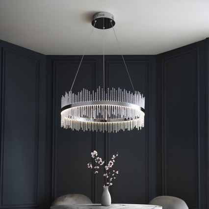 Endon 107108 - LED-hanglamp aan kabel LED/56W/230V 3000K glanzend chroom