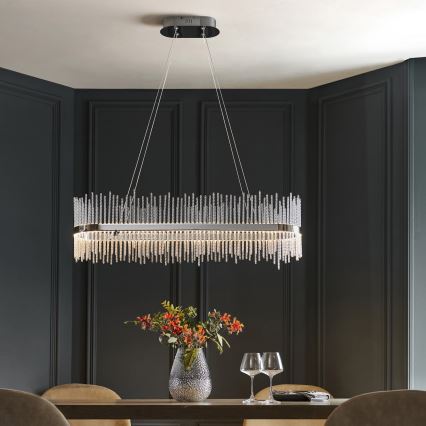 Endon 107109 - LED-kroonluchter aan kabel LED/47W/230V 3000K glanzend chroom