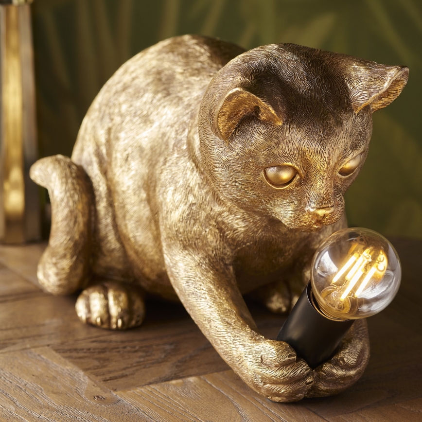 Endon 107389 - Tafellamp KITTEN 1xE14/7W/230V goud