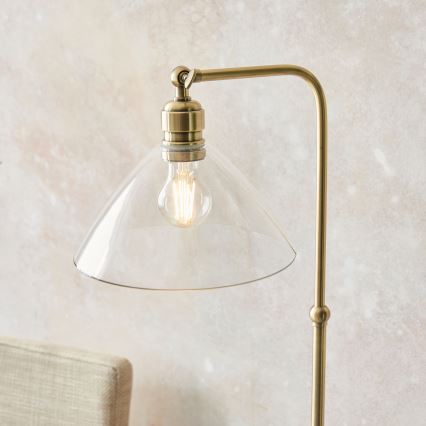 Endon 107609 - Vloerlamp 1xE27/10W/230V messing